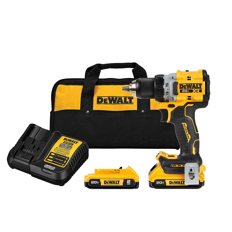 [DCD806D2-B3] -Barreno/Taladro Percutor Xr, 1/2 Pulg, 20v. Brushless, Sistema Anti-Rotacion 2 Baterias Y Cargador. Dewalt