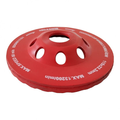 [EDGH011151] -Copa Diamantada, Diametro 4-1/2 Pulgadas, Eje De 1 Pulgada. Marca Emtop
