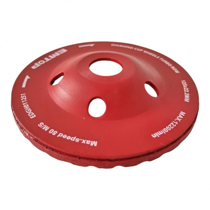 [EDGH011251] -Copa Diamantada, Diametro De 5 Pulgadas, Eje De 1 Pulgada. Marca Emtop