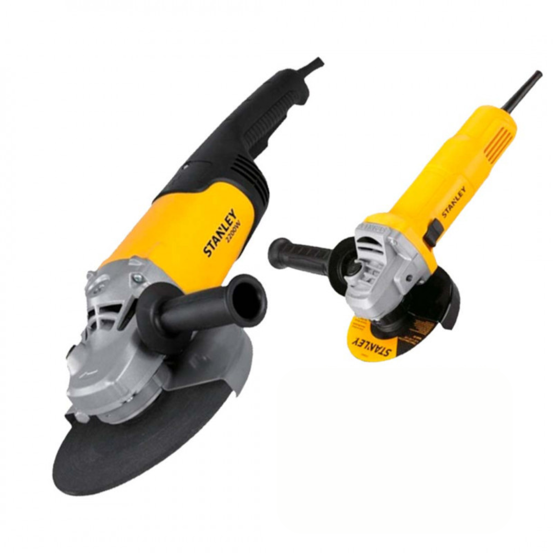 Combo de 2 Pulidoras/Esmeriladoras 9" y 4-1/2" STANLEY