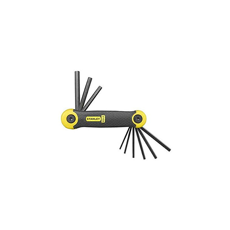 [69-265] -Juego De 9 Llaves Hexagonales/Allen Pro, Plegables, 5/64, 3/32, 7/64, 1/8, 9/64, 5/32, 3/16, 7/32 Y 1/4. Marca Stanley