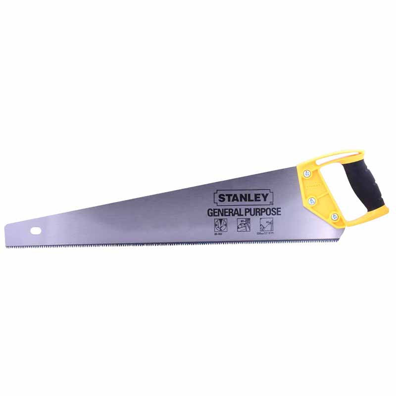 [STHT20375-LA] -Serrucho, Mango Bi Material, Largo De Hoja De 20 Pulgadas, 8 Dientes Por Pulgada. Marca Stanley