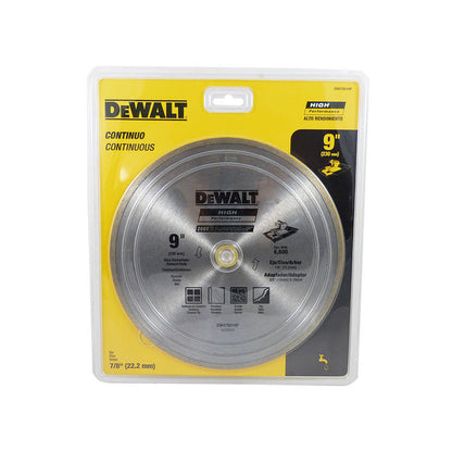 [DW47901HP] -Disco Diamantado, 9 Pulg, Borde Continuo, Para Ceramica, Azulejo, Concreto Corte Fino. Marca Dewalt