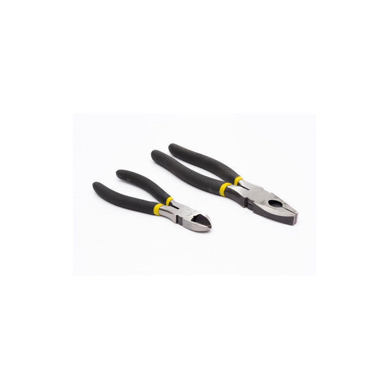 [90-163LA] -Juego De Alicate De Electricista Y Alicate De Corte Diagonal, Largo De 6 Y 8 Pulgadas. Marca Stanley