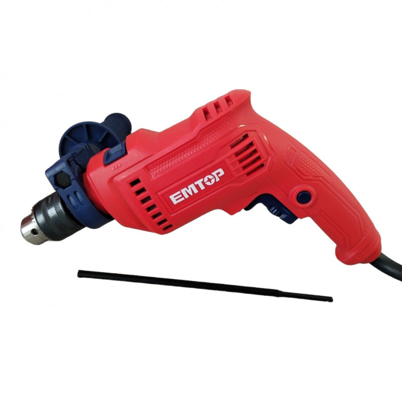 [ULEDK12201] -Kit Barreno Percutor De 680 Watts, Mandril De 1/2, Con 122 Piezas Y Maleta Plastica. Marca Emtop