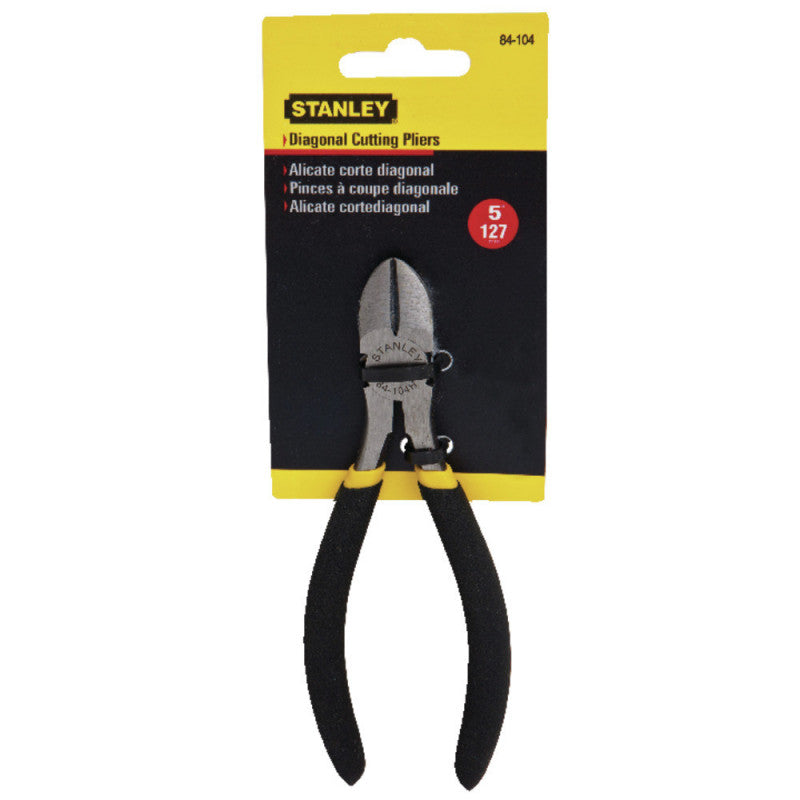 [84-104LA] -Alicate De Corte Diagonal, Largo De 5 Pulgadas, Ancho De 2 Pulgadas, Ancho De Punta 5/16 Pulgadas. Marca Stanley
