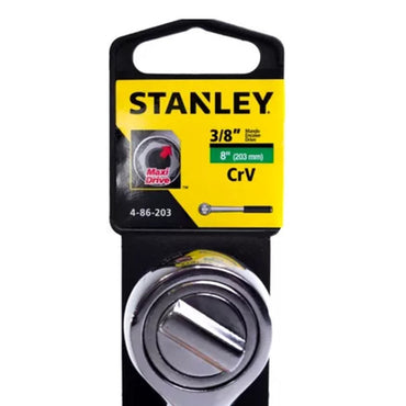 [4-86-203] -Llave Tipo Ratchet, Largo De 8 Pulgadas, Encastre De 3/8 Pulgadas. Marca Stanley