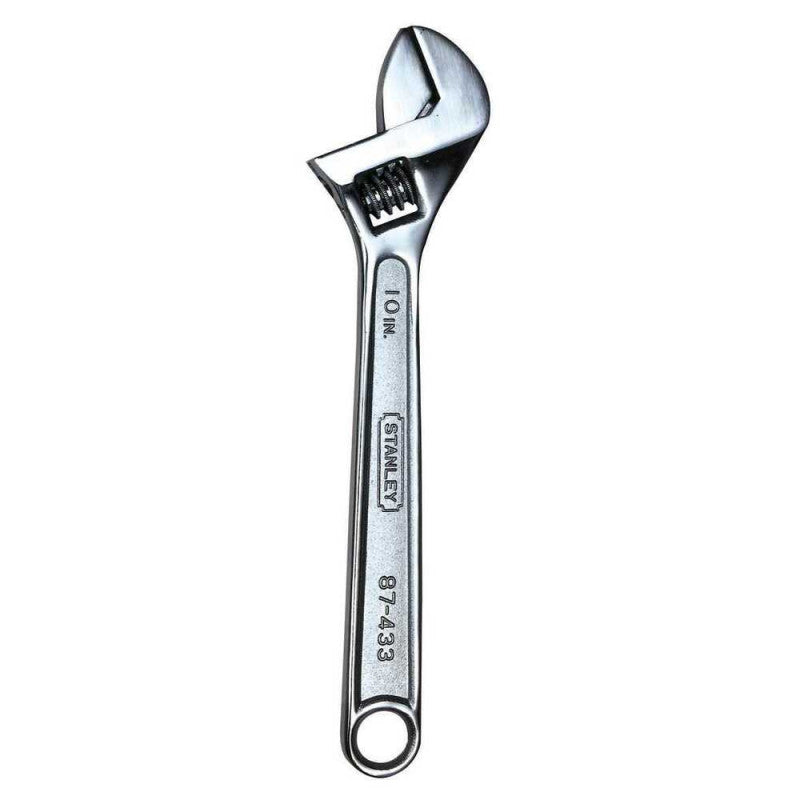 [87-433LA] -Llave Ajustable De Cangrejo Cromada, Largo 10 Pulgadas, Apertura 1-1/8 Pulgadas, Peso De 13.7 Onzas. Marca Stanley