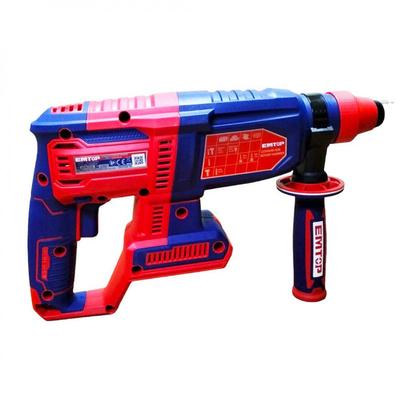 [ELRH20208] -Rotomartillo Inalambrico De 20 Volt, Sds Plus, Brushless, 0-1100rpm, 2 Joules, Sin Bateria Ni Cargador. Emtop