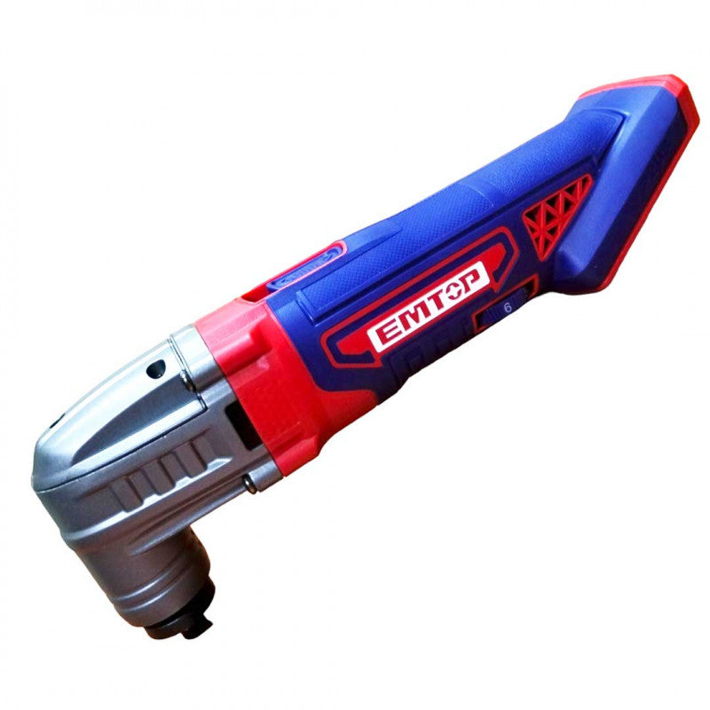 [ELMF2022] -Multiherramienta Inalambrica Oscilatoria, 20 Voltios, De 5000 A 20000 Rpm, Sin Bateria Ni Cargador. Bare Tool. Emtop