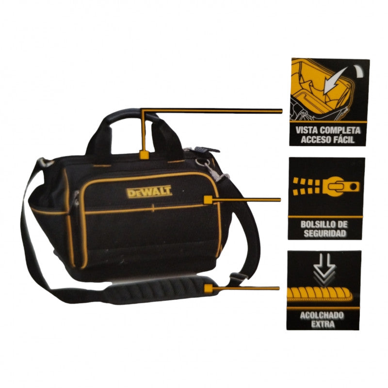 [DWST83489-LA] -Maletin Portaherramientas Impermeable, 26 Bolsillos, 35.5 Cm De Ancho, 26.5 Cm Profundidad. Marca Dewalt