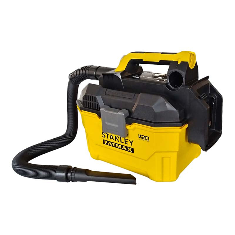 [SCV002-B3] -Aspiradora Seco/Humedo Inalambrica De 20 Volt, 7.5 Litros, Manguera 2.4 Mts. Bare Tool, Sin Bateria Ni Cargador. Stanley