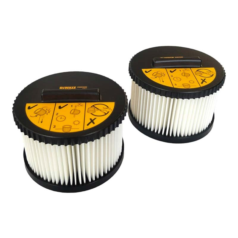 [DWV9330] -Kit De 2 Filtros Hepa Para Extractores De Polvo Modelo Dwv010, Dwv012, Dwv015. Marca Dewalt