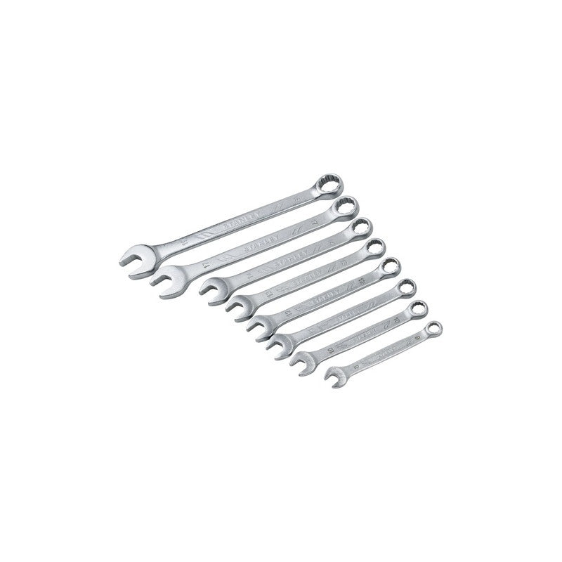[STMT73648-LA] -Juego De 8 Llaves Combinadas Antislip Milimetricas Incluye 8, 10, 11, 12, 13, 14, 17, 19 . Marca Stanley