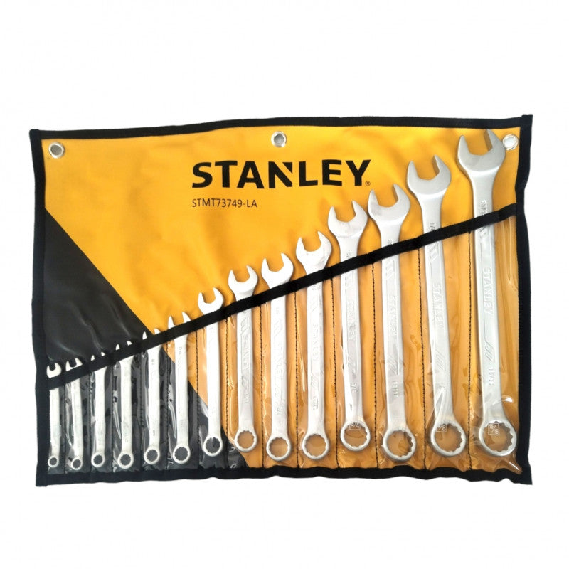 [STMT73749-LA] -Juego De 14 Llaves Combinadas Antislip Pulgadas De 1/4 A 15/16 . Marca Stanley