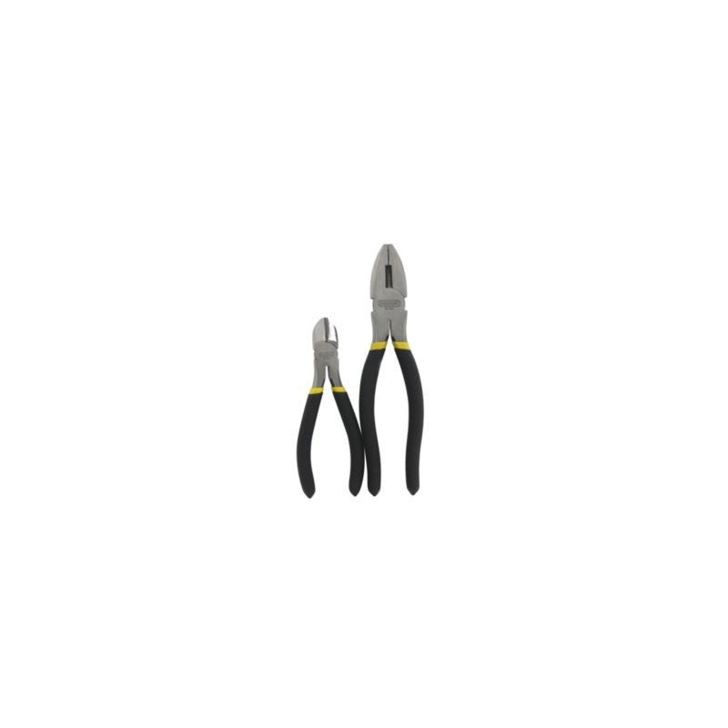 [90-163LA] -Juego De Alicate De Electricista Y Alicate De Corte Diagonal, Largo De 6 Y 8 Pulgadas. Marca Stanley
