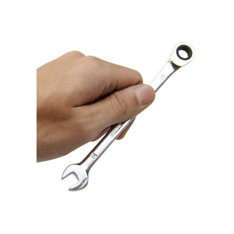 [91-973] -Llave Combinada De Ratchet, Larga Metrica, Apertura De 8 Milimetros, Largo De 111.6 Mm. Marca Stanley