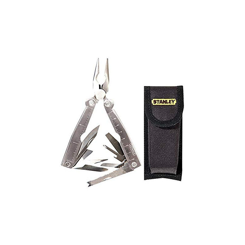[92-841] -Alicate Multi-Herramienta, Acero Inoxible Pulido, 16 Herramientas En 1 Con Estuche. Marca Stanley