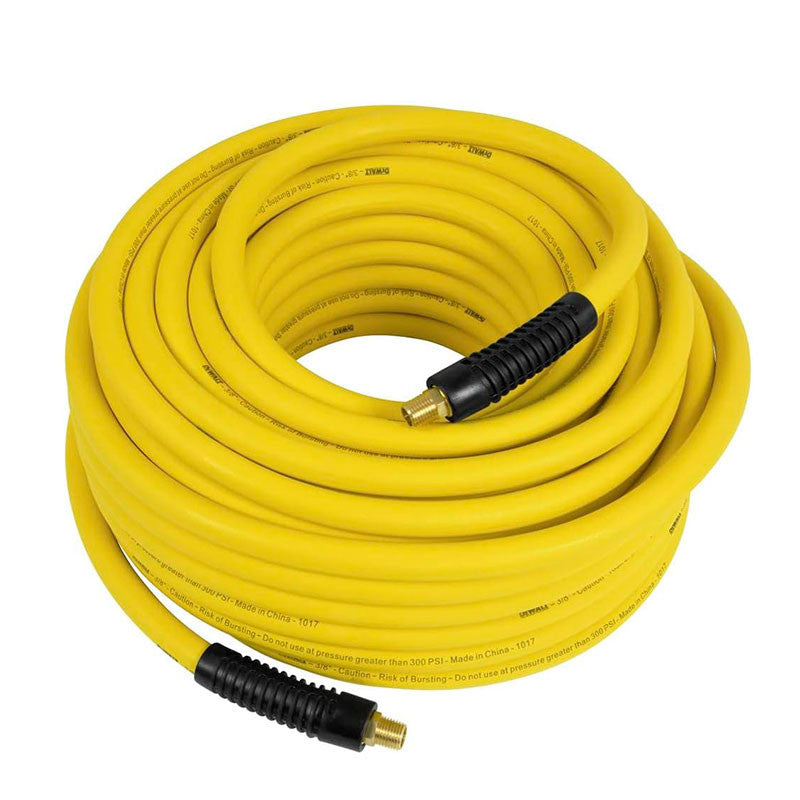 MANGUERA DE CAUCHO PARA COMPRESOR DE 100 PIES X 3/8 PLG, ENTRADA NPT 1/4, PRESION MAX 300PSI. DEWALT