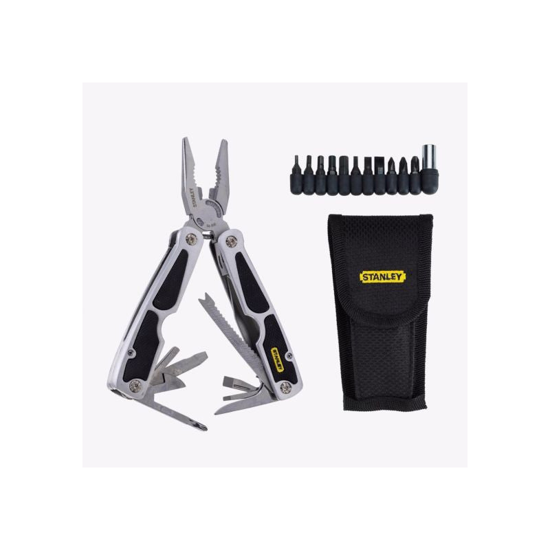 [94-806] -Alicate Multi-Herramientas Con Mango Ergonomic, De Acero Inoxidable, 28 Herramientas En 1 Con Estuche. Marca Stanley