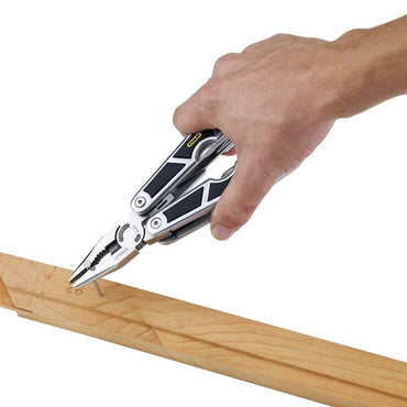 [94-806] -Alicate Multi-Herramientas Con Mango Ergonomic, De Acero Inoxidable, 28 Herramientas En 1 Con Estuche. Marca Stanley