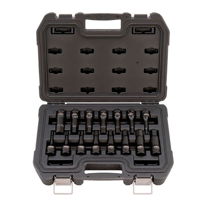 [DWMT19233] -Juego De 15 Copas De Impacto Raiz 1/2, Punta Hexagonal En Pulgadas Y Milimetricas, De 5/16 A 3/4 Plg. 6 A 19 Mm. Dewalt