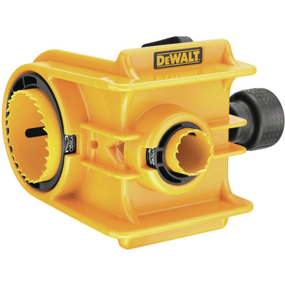 [D180004] -Set De Instalacion De Chapas, Metal Y Madera, 2 Broca Sierras,1 Y 2-1/8 Pulg,Mandril, Adaptador,Guia. Marca Dewalt