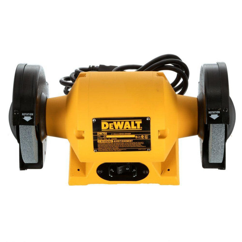 [DW756] -Esmeril De Banco De 6 Pulg 5/8 Hp Incluye Dos Piedras De Esmeril Marca Dewalt