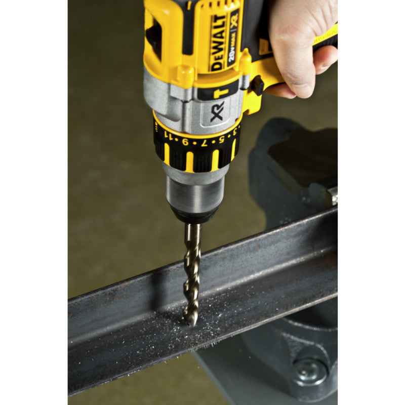 [DWA1240] -Set De 14 Brocas De Cobalto, Metal Y Madera, 3/8, 5/16, 1/4, 7/32, 3/16, 1/16, 5/64, 3/32, 7/64, 1/8. Marca Dewalt