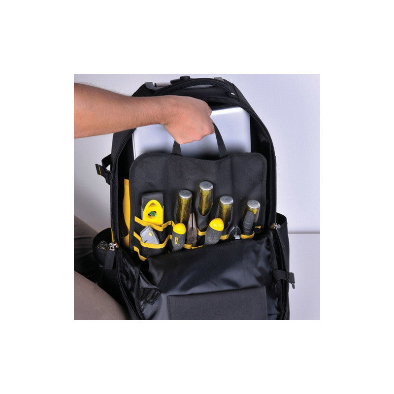 [FMST514196LA] -Mochila Fatmax Sobre Ruedas, 50 Bolsillos, Largo 20 Pulg, Profundidad 8 Pulg, Altura 13-5/8 Pulg. Marca Stanley