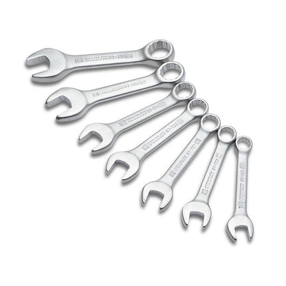 [90-651] -Juego 7 Llaves Combinadas Cortas Milmetricas De , 10, 11, 12, 13, 14, 17, Y 19 Milimetros, 12 Puntos. Marca Stanley