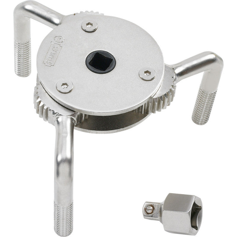 [79-043] -Llave Ajustable De Filtro De Aceite De 3 Brazos, Apertura De 2-12 A 4-3/4 Pulgadas. Marca Stanley