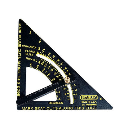 [46-053] -Escuadra De Trazado Ajustable, Quick Square, 6 Pulgadas Largo, 153 Mm. Marca Stanley