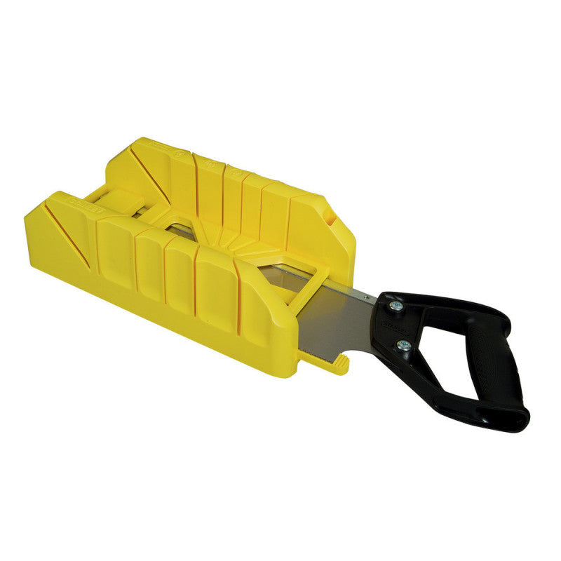 [19-800] -Caja De Inglete, Con Serrucho De Costilla De 12 Pulgadas. Marca Stanley