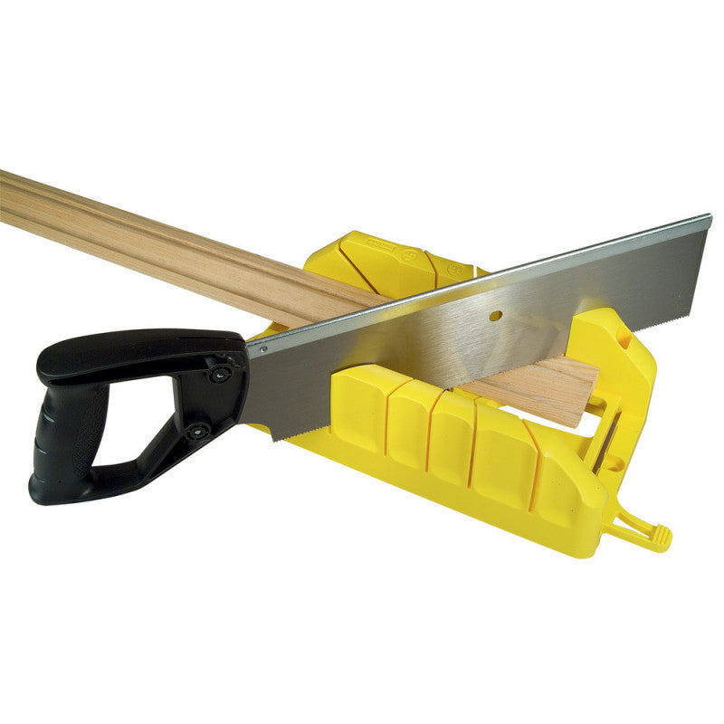 [19-800] -Caja De Inglete, Con Serrucho De Costilla De 12 Pulgadas. Marca Stanley