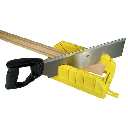 [19-800] -Caja De Inglete, Con Serrucho De Costilla De 12 Pulgadas. Marca Stanley