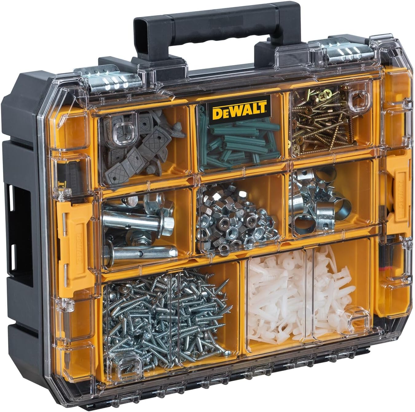 [DWST17805] -Caja Organizadora De Herramientas Tstak, Tapadera Transparente Y Compartimiento Movibles. Marca Dewalt