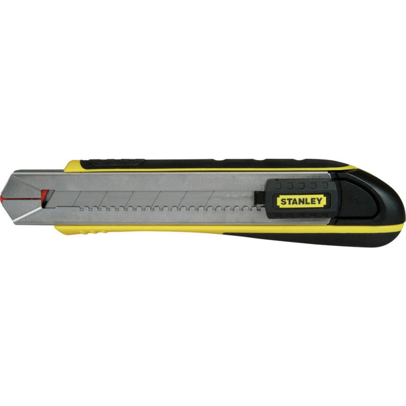 [10-481] -Cuchilla Snap-Off, Fatmax, Ancho De Hoja De 18 Mm, Cuerpo Plastico Abs, Mago De Goma, Rieles Acero Inox. Marca Stanley