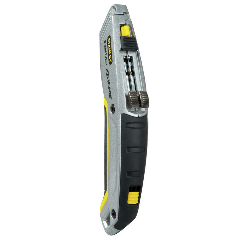 [10-789] -Cuchilla Retractil, Fatmax Xtreme Twin, Largo De 6-7/8 Pulg, 175 Mm, Con 2 Hojas Estandar Y 2 P/Techado. Marca Stanley