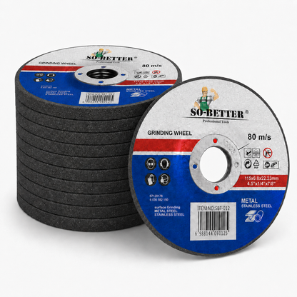 Paquete 10 Discos de Desbaste Concavo 4-1/2" SO-BETTER | Metal y Acero Inoxidable | SBT-012