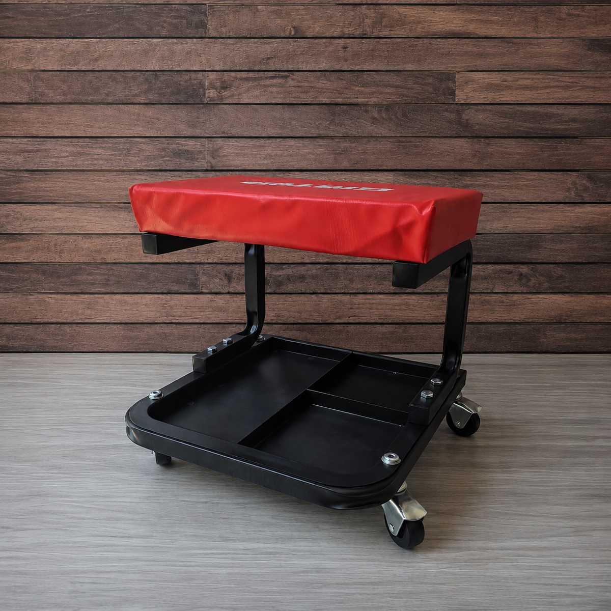 [EMNC1501] -Banco Cuadrado Con Base Para Herramientas, Giratorio, Para Mecanico, Soporta 110kg. Emtop