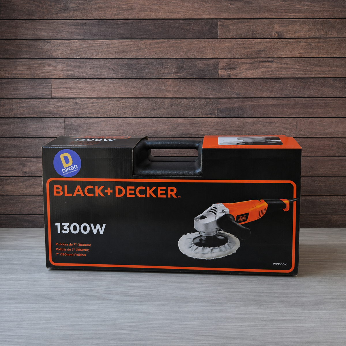 Pulidora Automotriz 7" 1300W Velocidad Variable con Mopa | BLACK+DECKER WP1500K-B3