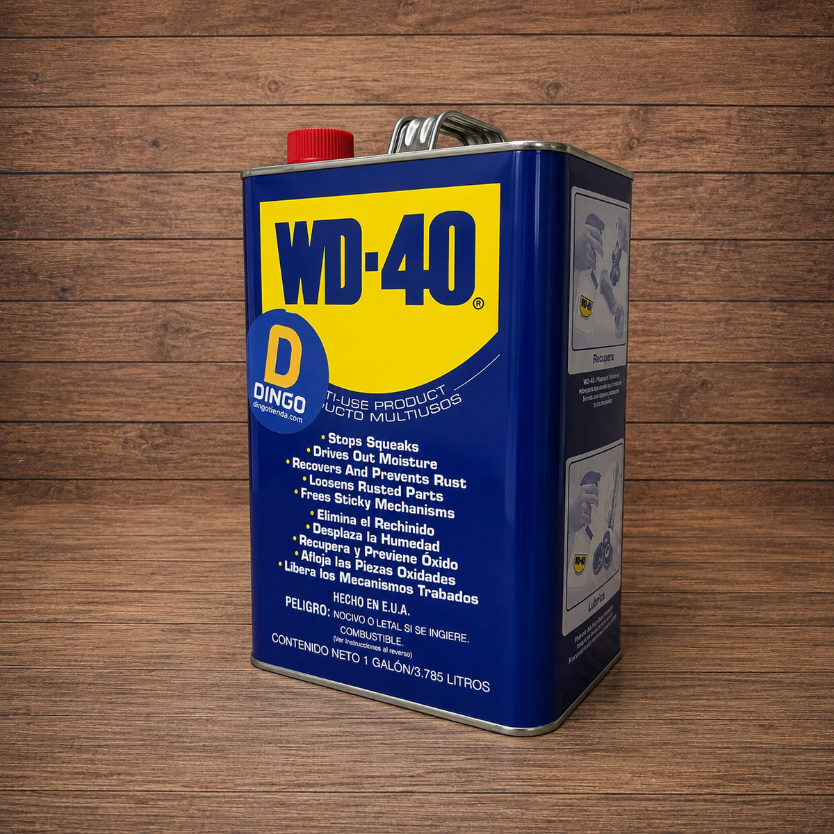 Lubricante Multiusos WD-40 1 Galón | Afloja, Limpia, Lubrica y Protege | WD-40 52110