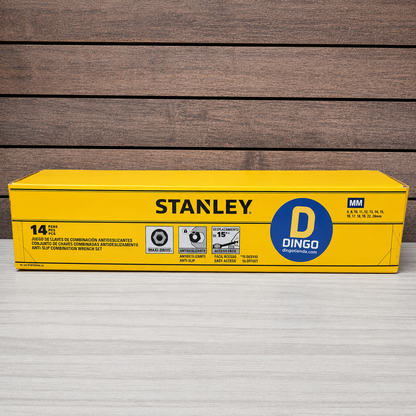 [STMT73649-LA] -Juego De 14 Llaves Combinadas Antislip Milimetricas Incluye 8, 9, 10, 11, 12, 13, 14, 15, 16, 17, 18, 19, 22, 24.Stanley