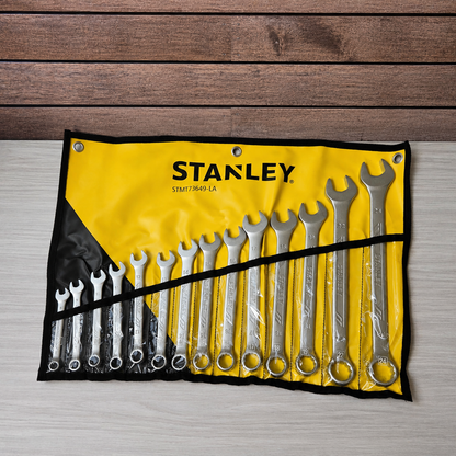 [STMT73649-LA] -Juego De 14 Llaves Combinadas Antislip Milimetricas Incluye 8, 9, 10, 11, 12, 13, 14, 15, 16, 17, 18, 19, 22, 24.Stanley