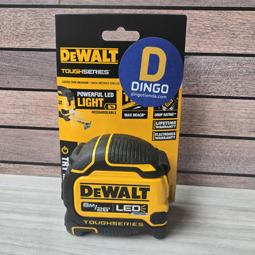 Cinta Métrica ToughSeries 3/4" x 8 m LED Caída 100 Pies Doble Cara | DEWALT DWHT35268S
