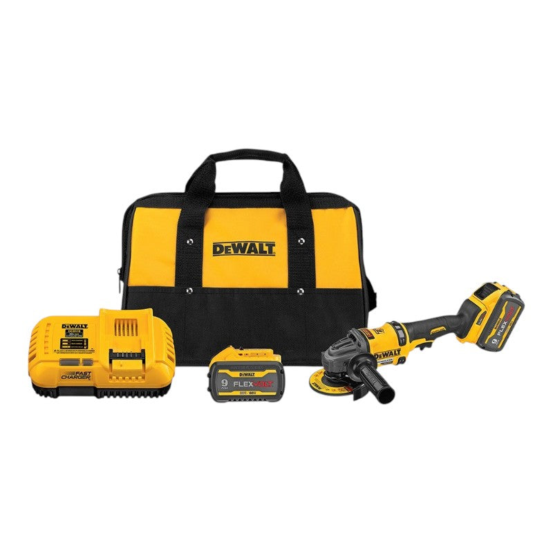 Pulidora/Esmeriladora Inalambrica, Flex Volt, 4-1/2 A 6 Pulg, 60 Volt, Brushless Accsesorios Y Bolso. Marca Dewalt