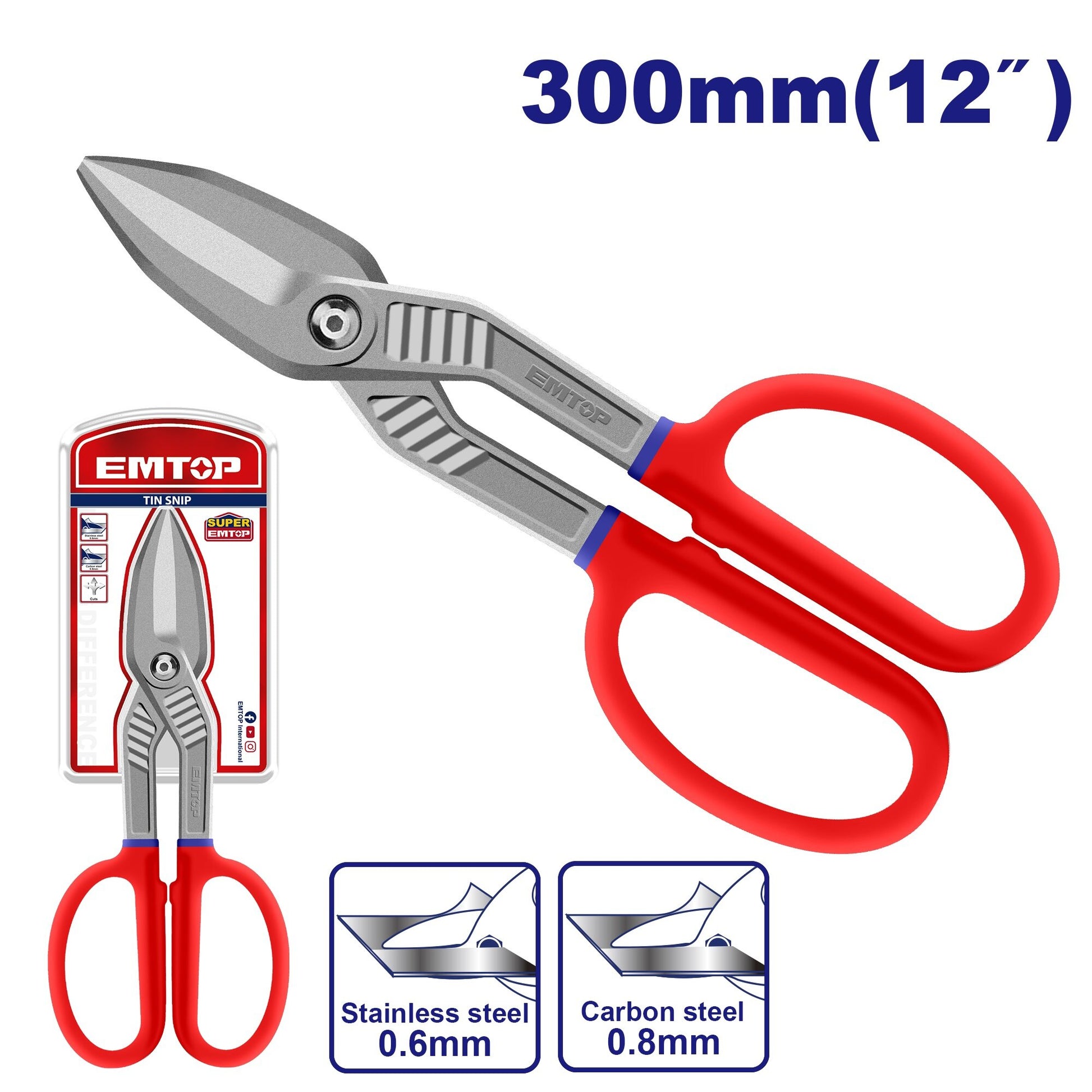 [EASPT1221] -Tijera Para Lamina/Hojalatero De 12 Pulgadas. Marca Emtop
