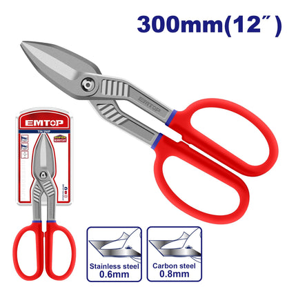 [EASPT1221] -Tijera Para Lamina/Hojalatero De 12 Pulgadas. Marca Emtop