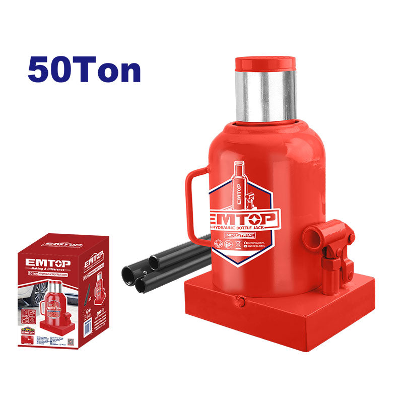 Tricket Hidraulico De Botella 50 Ton. Altura Minima 11 Plg, Altura Maxima 18-1/2 Plg. Emtop